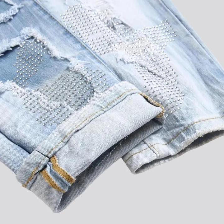 Men's cloud-wash jeans