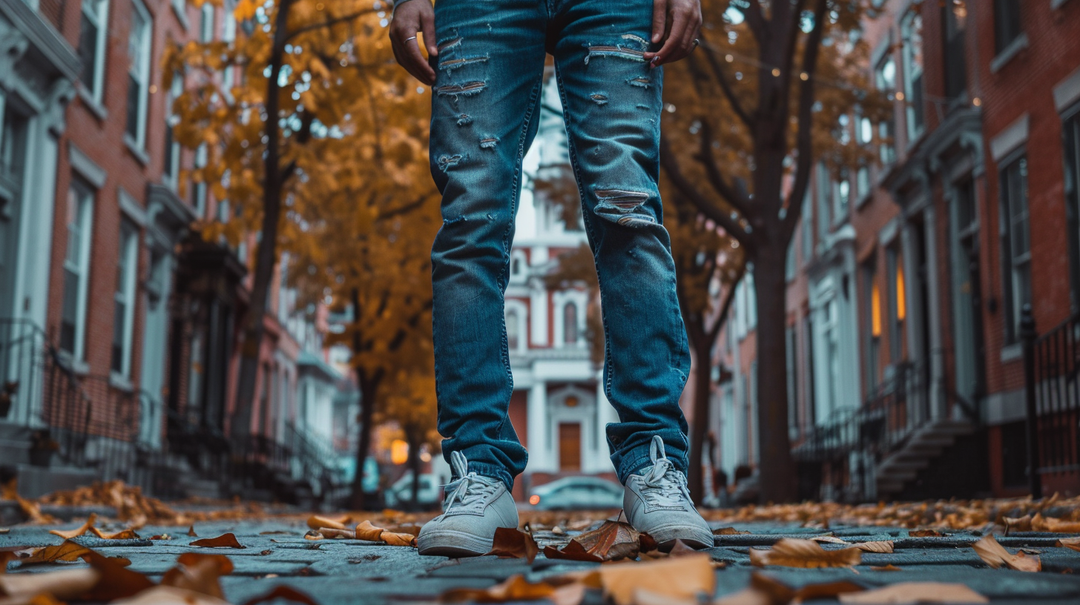 Unleash Your Creativity with Men's Blue Ripped Jeans | Jeans4you.shop