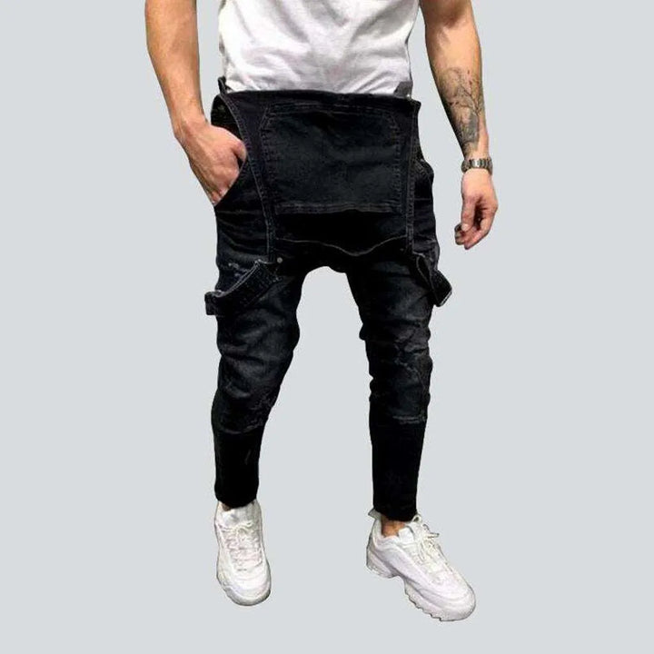 Men's stylish denim dungaree